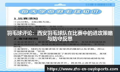羽毛球评论:西安羽毛球队在比赛中的进攻策略与防守反思